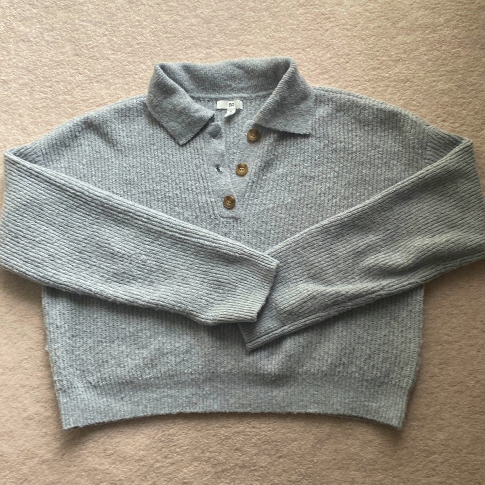 Cropped soft sweater
